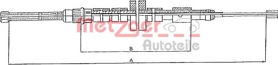 Metzger 10.6023 - Kabel, dayanacaq əyləci furqanavto.az