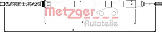 Metzger 10.602 - Kabel, dayanacaq əyləci furqanavto.az