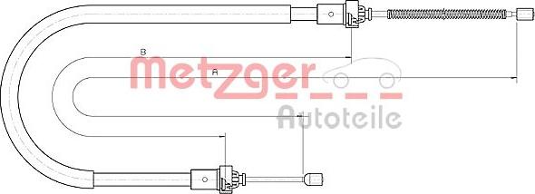 Metzger 10.6894 - Kabel, dayanacaq əyləci furqanavto.az