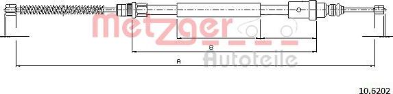 Metzger 10.6202 - Kabel, dayanacaq əyləci furqanavto.az