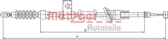 Metzger 10.8222 - Kabel, dayanacaq əyləci furqanavto.az