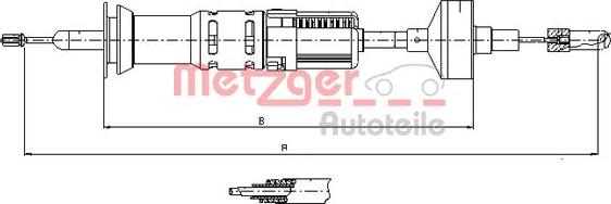 Metzger 10.3412 - Debriyaj kabeli furqanavto.az