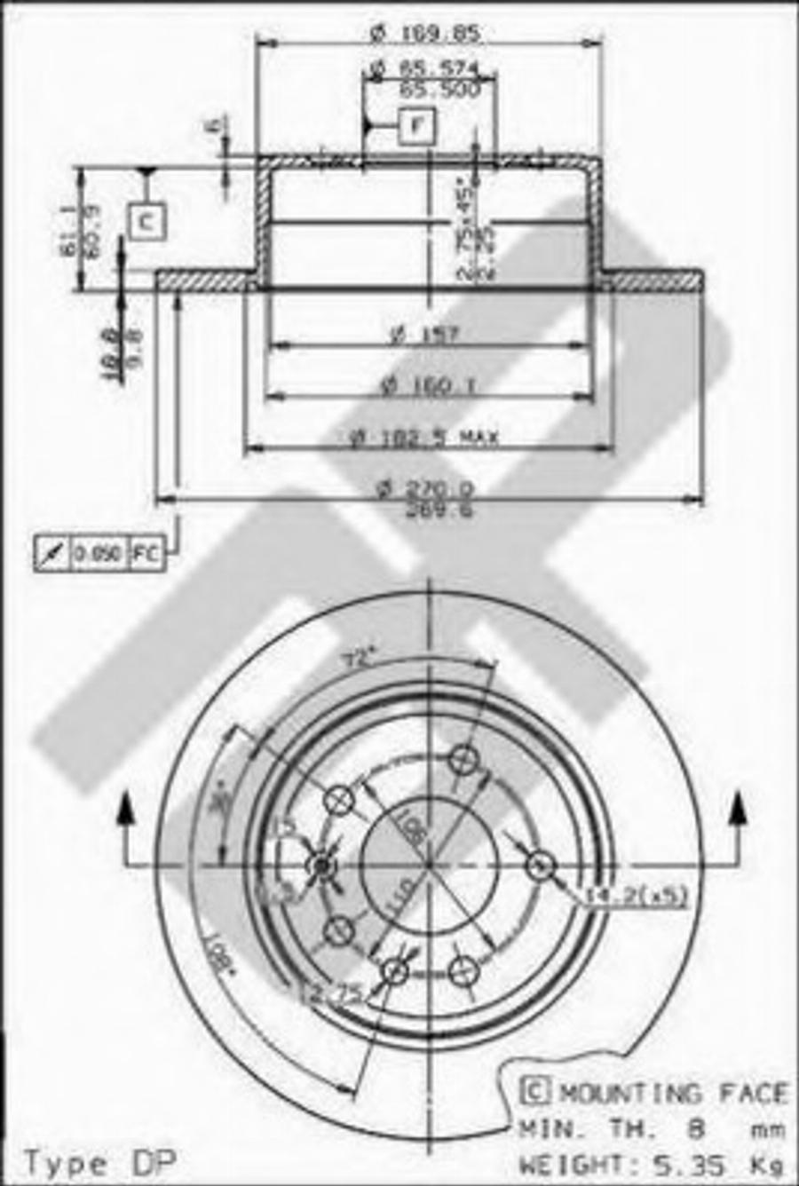 Metzger 10348 - Əyləc Diski furqanavto.az