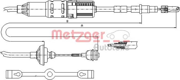 Metzger 10.342 - Debriyaj kabeli furqanavto.az