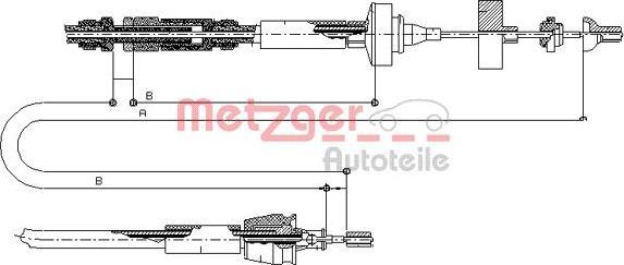 Metzger 10.2962 - Debriyaj kabeli furqanavto.az