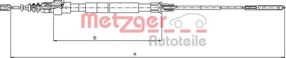 Metzger 10.7492 - Kabel, dayanacaq əyləci furqanavto.az