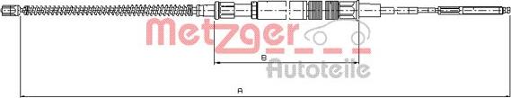 Metzger 10.7409 - Kabel, dayanacaq əyləci furqanavto.az