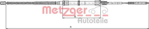 Metzger 10.7405 - Kabel, dayanacaq əyləci furqanavto.az