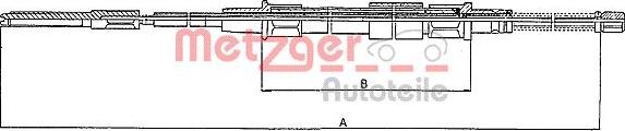 Metzger 10.7402 - Kabel, dayanacaq əyləci furqanavto.az