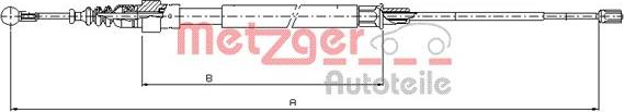 Metzger 10.7509 - Kabel, dayanacaq əyləci furqanavto.az