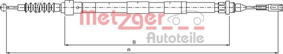 Metzger 10.7620 - Kabel, dayanacaq əyləci furqanavto.az