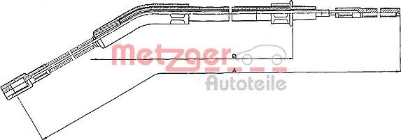 Metzger 10.702 - Kabel, dayanacaq əyləci furqanavto.az