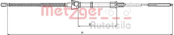 Metzger 10.7134 - Kabel, dayanacaq əyləci furqanavto.az