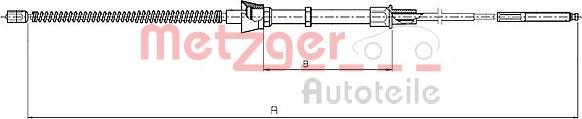 Metzger 10.7133 - Kabel, dayanacaq əyləci furqanavto.az