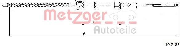 Metzger 10.7132 - Kabel, dayanacaq əyləci furqanavto.az