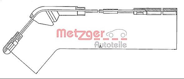 Metzger 11.5941 - Kabel, dayanacaq əyləci furqanavto.az