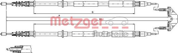 Metzger 11.5950 - Kabel, dayanacaq əyləci furqanavto.az