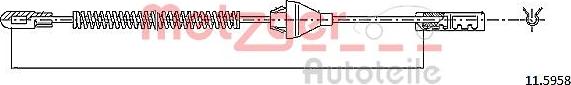 Metzger 11.5958 - Kabel, dayanacaq əyləci furqanavto.az