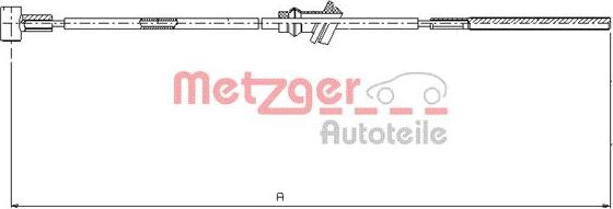 Metzger 11.5932 - Kabel, dayanacaq əyləci furqanavto.az