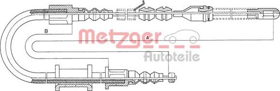 Metzger 11.593 - Kabel, dayanacaq əyləci furqanavto.az