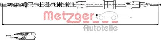 Metzger 11.5923 - Kabel, dayanacaq əyləci furqanavto.az