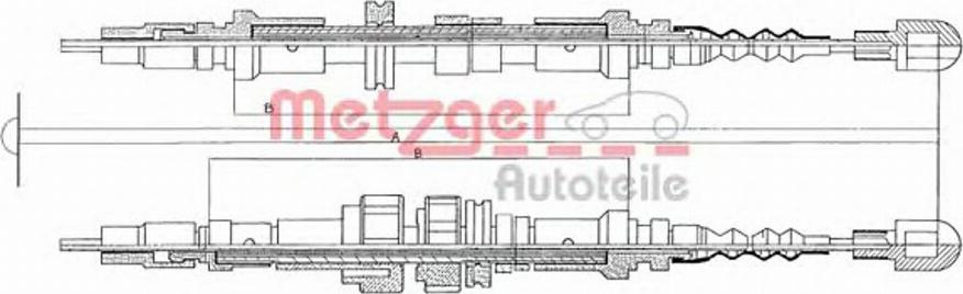 Metzger 11549 - Kabel, dayanacaq əyləci furqanavto.az