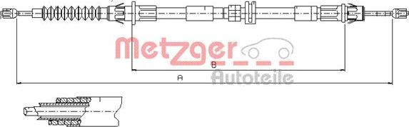 Metzger 11.5510 - Kabel, dayanacaq əyləci furqanavto.az