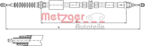 Metzger 11.5511 - Kabel, dayanacaq əyləci furqanavto.az