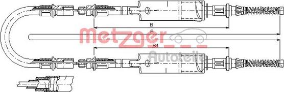 Metzger 11.5661 - Kabel, dayanacaq əyləci furqanavto.az