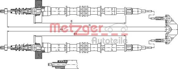 Metzger 11.5859 - Kabel, dayanacaq əyləci furqanavto.az