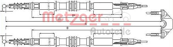 Metzger 11.5858 - Kabel, dayanacaq əyləci furqanavto.az