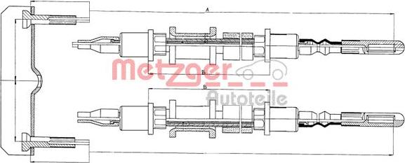 Metzger 11.5821 - Kabel, dayanacaq əyləci furqanavto.az