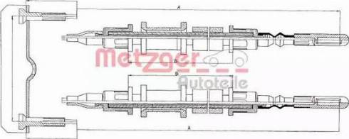 Metzger 11.582 - Kabel, dayanacaq əyləci furqanavto.az