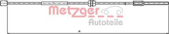 Metzger 11.5756 - Kabel, dayanacaq əyləci furqanavto.az