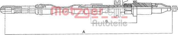 Metzger 11.5751 - Kabel, dayanacaq əyləci furqanavto.az