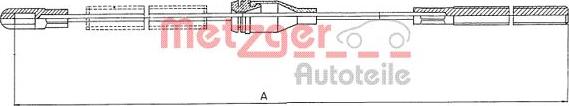 Metzger 11.5752 - Kabel, dayanacaq əyləci furqanavto.az