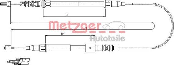 Metzger 11.5769 - Kabel, dayanacaq əyləci furqanavto.az