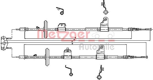 Metzger 11.5778 - Kabel, dayanacaq əyləci furqanavto.az