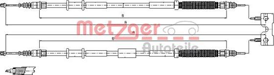 Metzger 11.5772 - Kabel, dayanacaq əyləci furqanavto.az