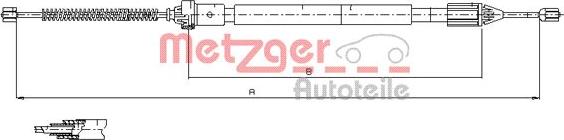 Metzger 11.6598 - Kabel, dayanacaq əyləci furqanavto.az