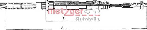 Metzger 11.606 - Kabel, dayanacaq əyləci furqanavto.az