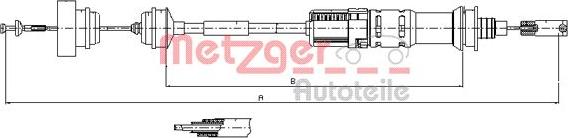 Metzger 11.3922 - Debriyaj kabeli furqanavto.az