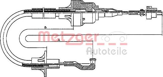 Metzger 11.256 - Debriyaj kabeli furqanavto.az