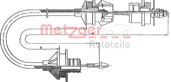 Metzger 11.2242 - Debriyaj kabeli furqanavto.az