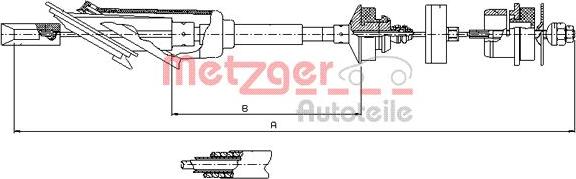 Metzger 11.2254 - Debriyaj kabeli furqanavto.az