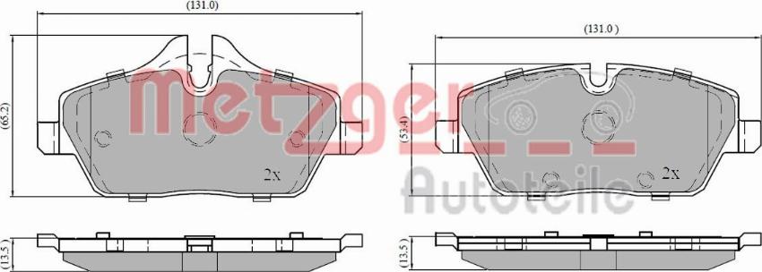 Metzger 1170926 - Əyləc altlığı dəsti, əyləc diski furqanavto.az