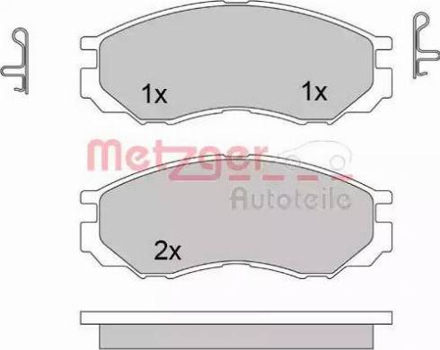 Metzger 1170493 - Əyləc altlığı dəsti, əyləc diski furqanavto.az