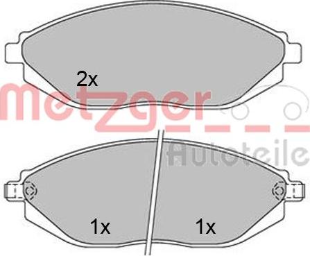 Metzger 1170446 - Əyləc altlığı dəsti, əyləc diski furqanavto.az