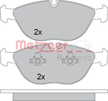 Metzger 1170454 - Əyləc altlığı dəsti, əyləc diski furqanavto.az