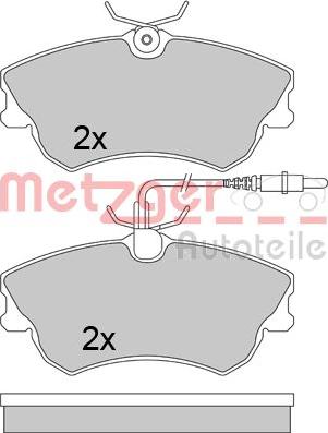 Metzger 1170456 - Əyləc altlığı dəsti, əyləc diski furqanavto.az